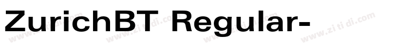 ZurichBT Regular字体转换